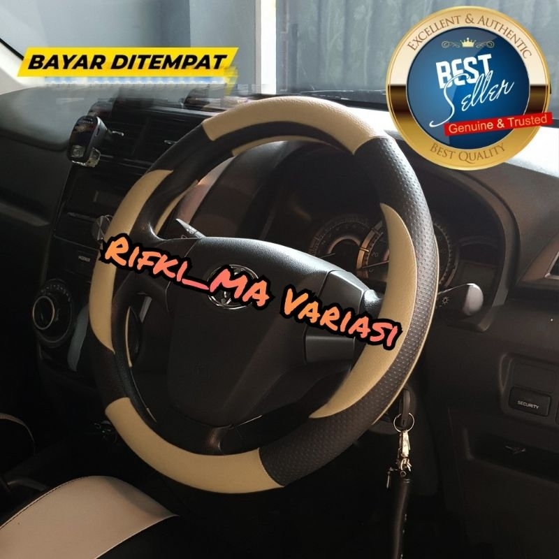 sarung stir mobil Agya Ayla cover stir mobil variasi Universal lapis pelindung stir mobil Ayla 2023