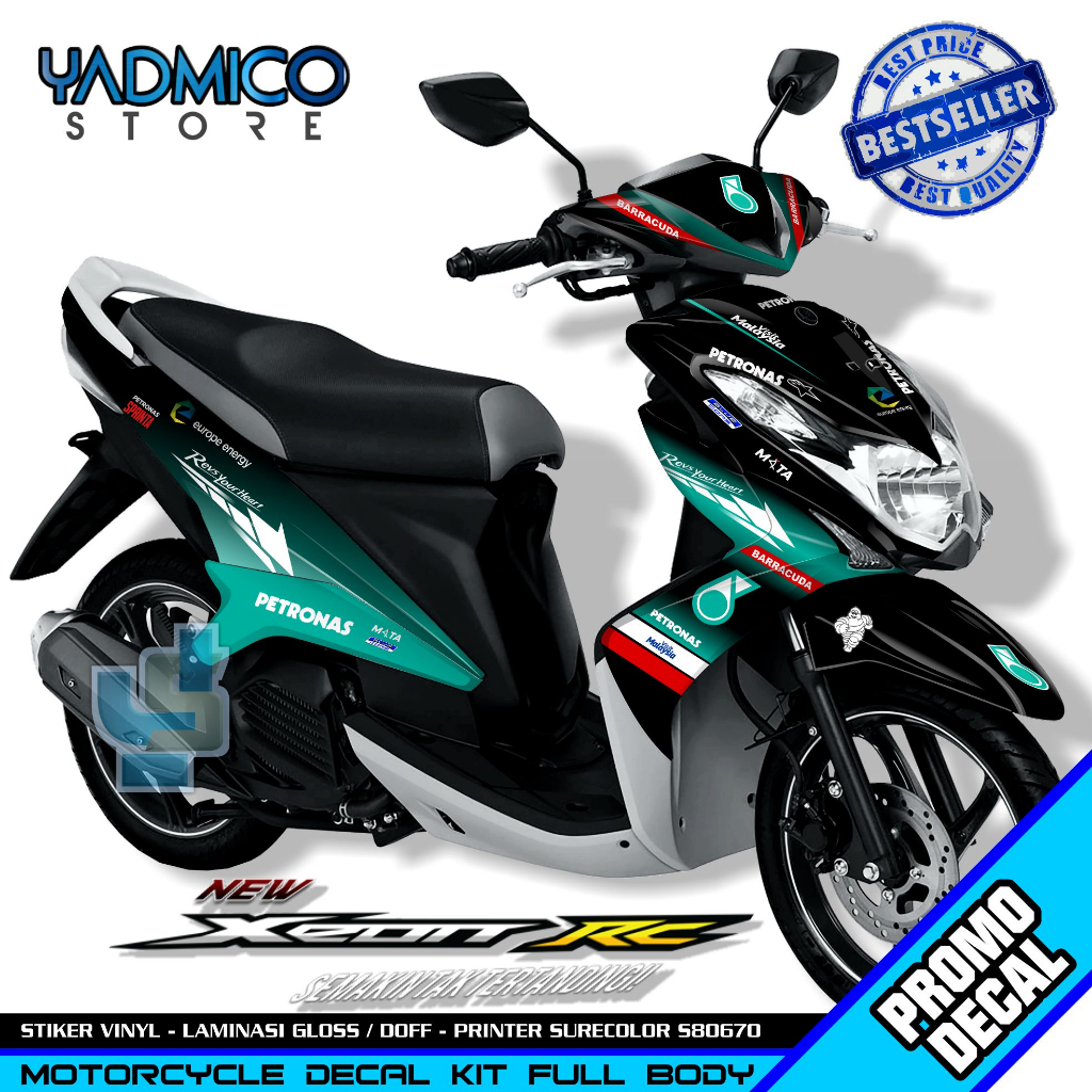 Decal Xeon RC Full Body - Stiker Motor Xeon RC Karbu Full Body - Decal Hologram Xeon RC Full Body - 