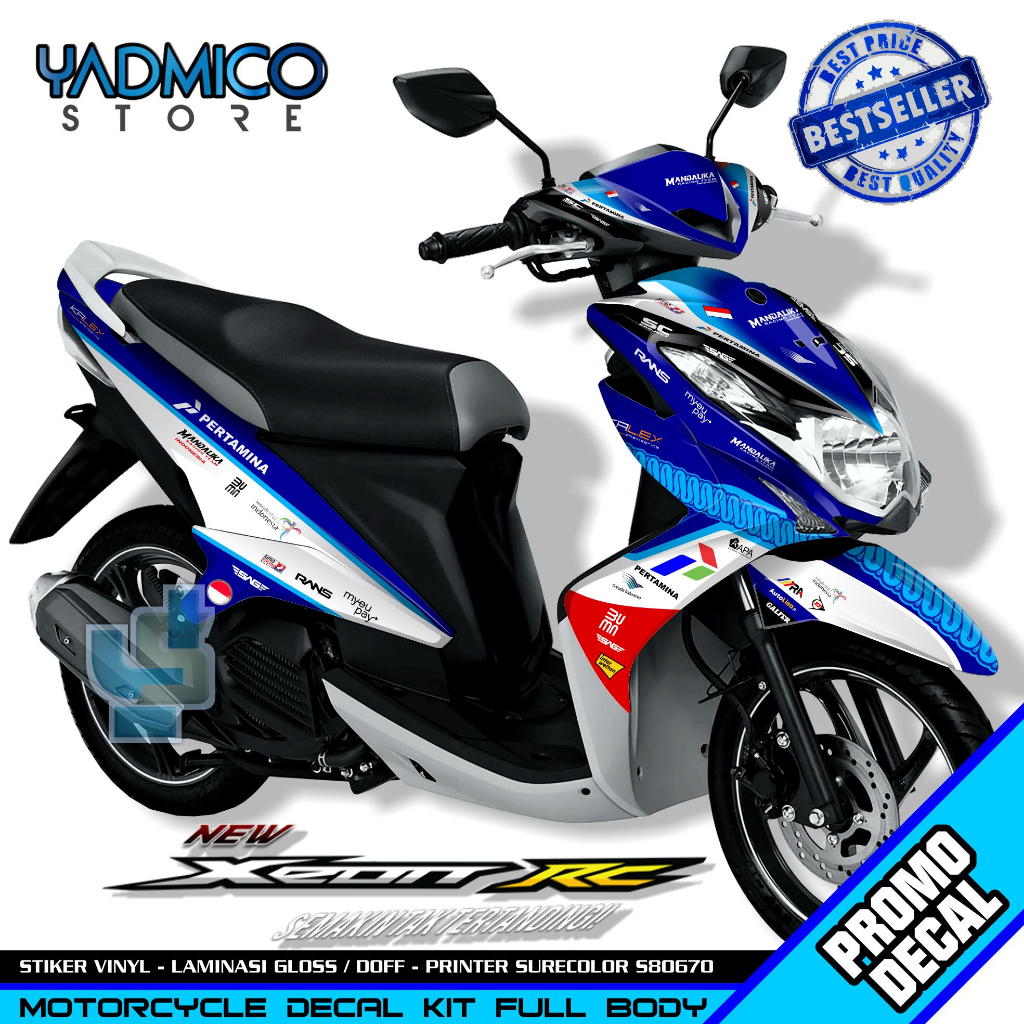 Decal Xeon RC Full Body - Stiker Motor Xeon RC Karbu Full Body - Decal Hologram Xeon RC Full Body - 