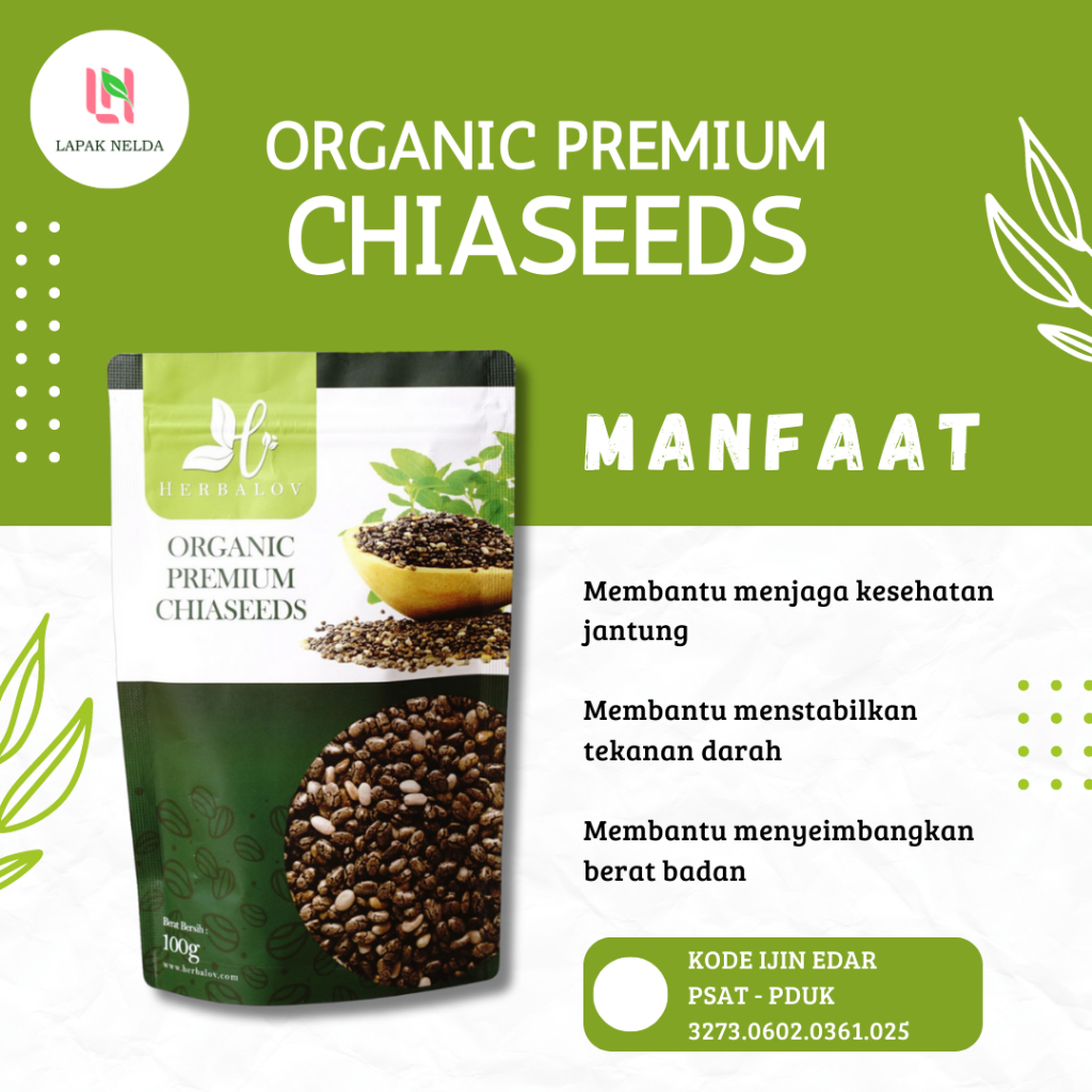 CHIA SEED ORGANIK ALAMI PREMIUM HERBALOV || DIET HERBALOV || DIET DBH | DIET BAHAGIA HERBALOV|| ORGA