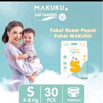 MAKUKU DIAPERS COMFORT FIT SIZE S (TAPE)