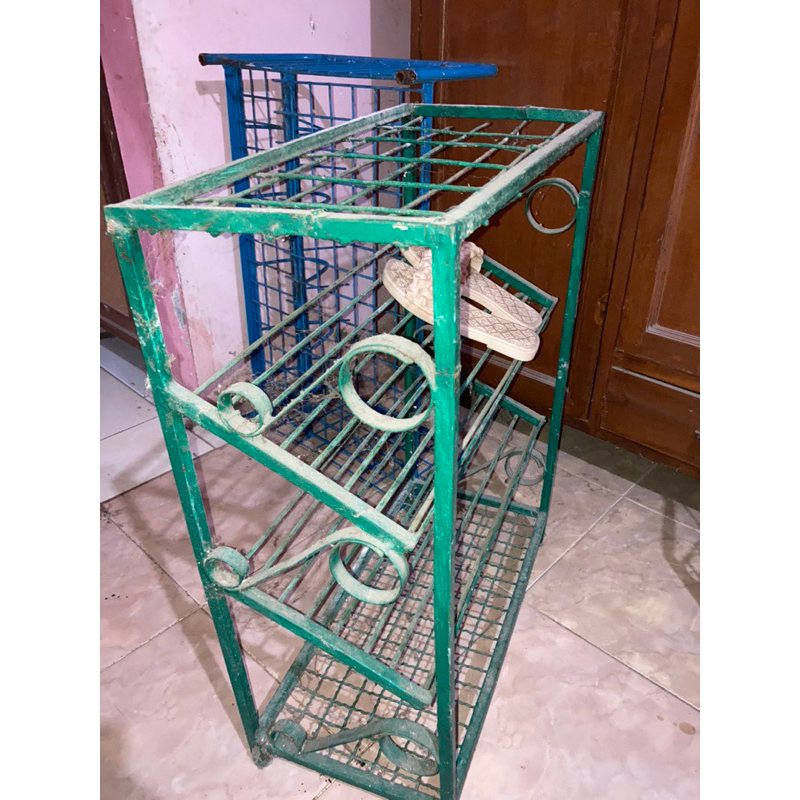 Rak Sepatu dan Rak Piring Besi Second