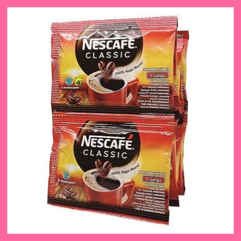 

kopi nescafe classic bubuk sachet 10x2gr