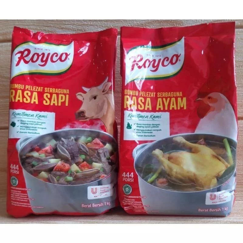 

Royco Bumbu Pelezat Serbaguna Ayam / Royco Sapi 1Kg