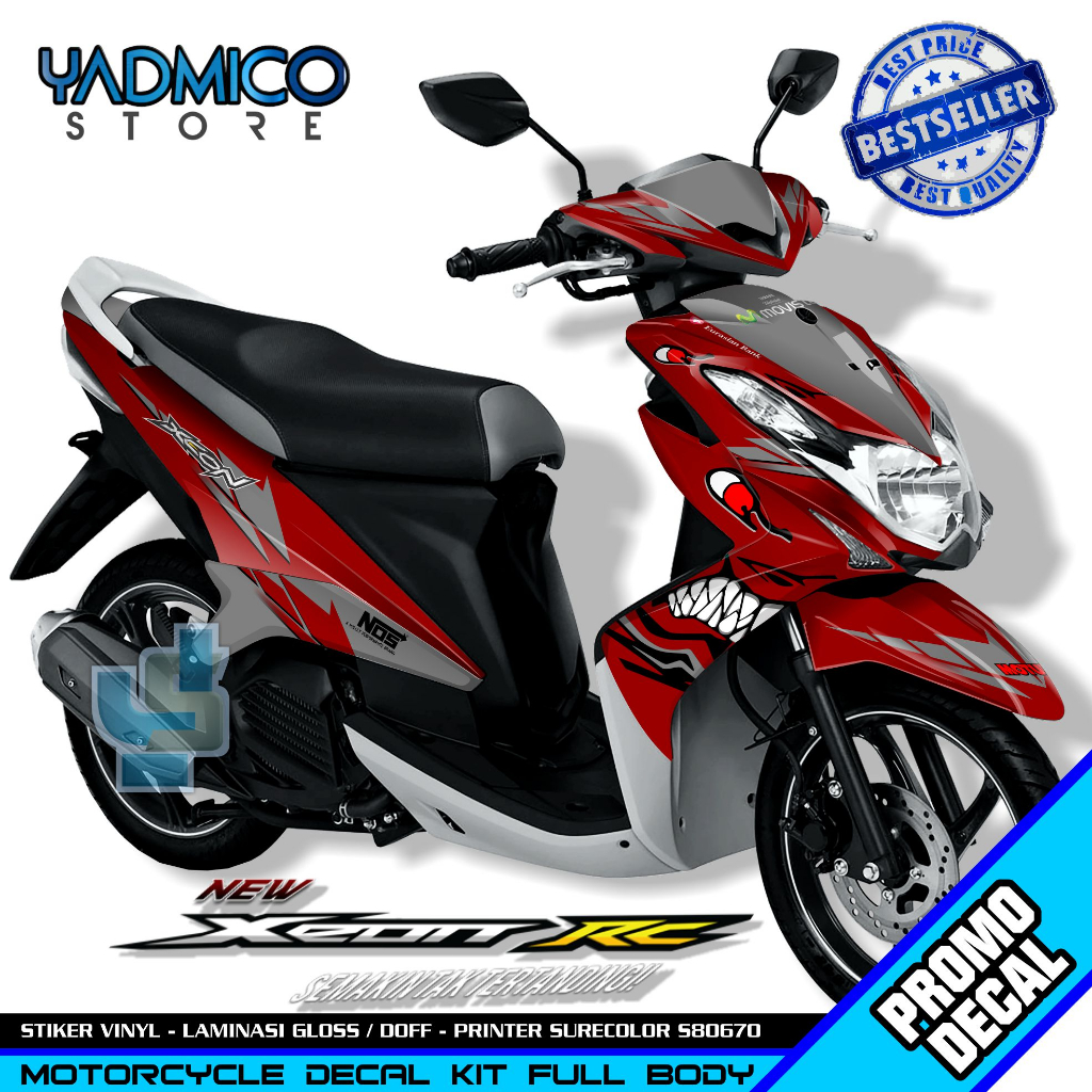 Decal Xeon RC Full Body - Stiker Motor Xeon RC Karbu Full Body - Decal Hologram Xeon RC Full Body - 