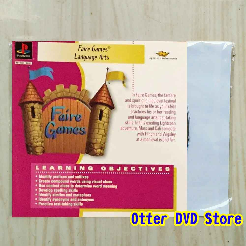 Kaset CD Game Ps1 Ps 1 Faire Games - Language Arts