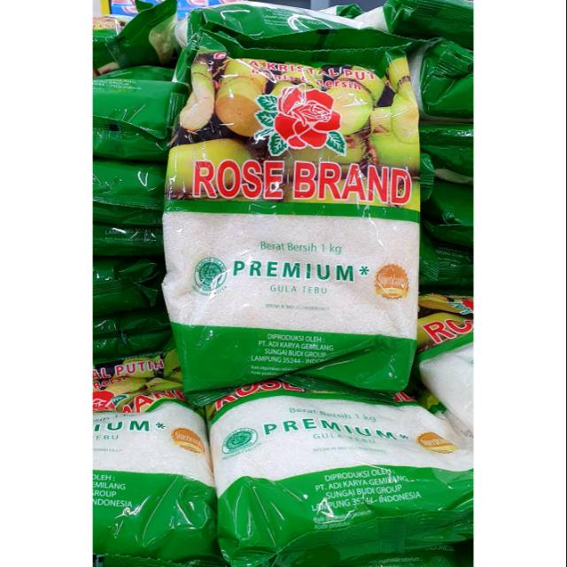 

ROSE BRAND GULA PASIR KEMASAN 1 KG HIJAU KUNING SUPER MURAH