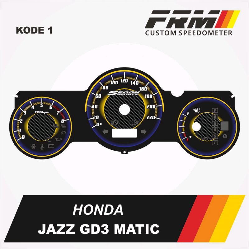 Panel speedometer custom Honda Jazz GD3 manual