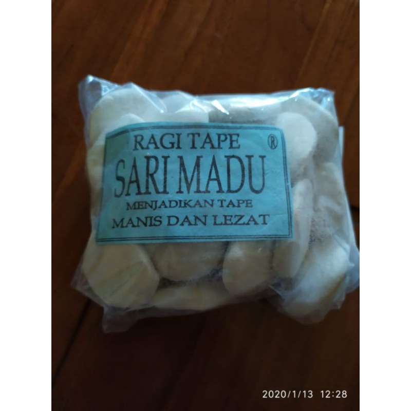 

Ragi Tapi Sari Madu 100 % Original Pack Ember isi 50 pcs