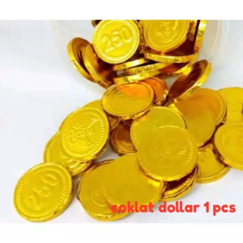 

Coklat koin, cokelat koin emas 1 pcs