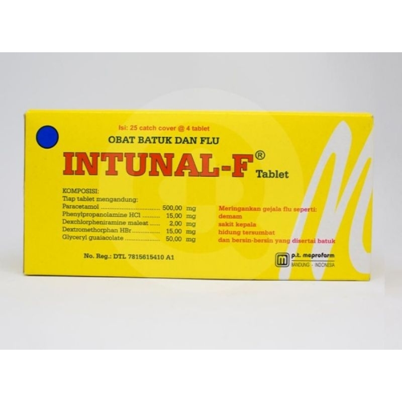 

INTUNAL FORTE STRIP ISI 10 TABLET - Obat Demam & Flu