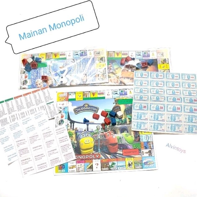 Mainan Monopoli jadul - monopoli kecil.