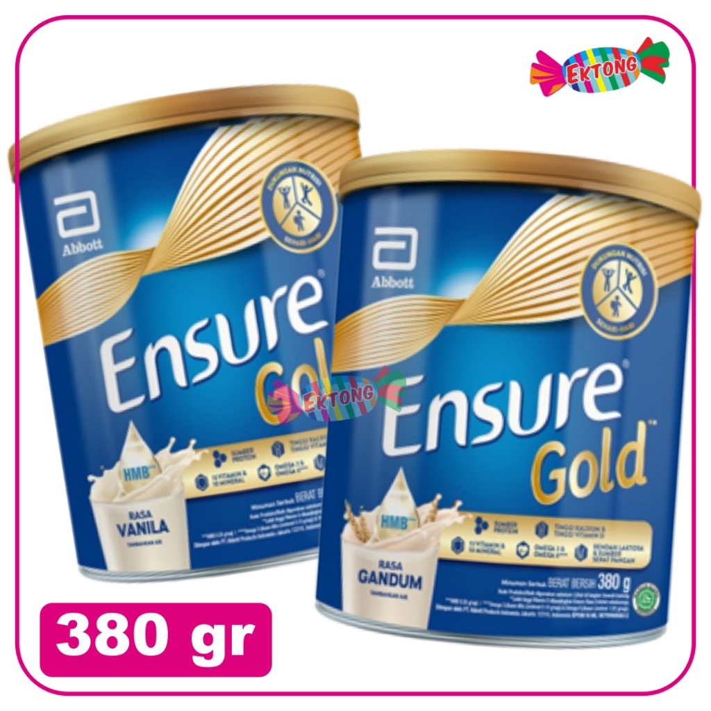 

Ensure Gold HMB Gandum / Vanila 380 g - Nutrisi Dewasa Rendah Laktosa