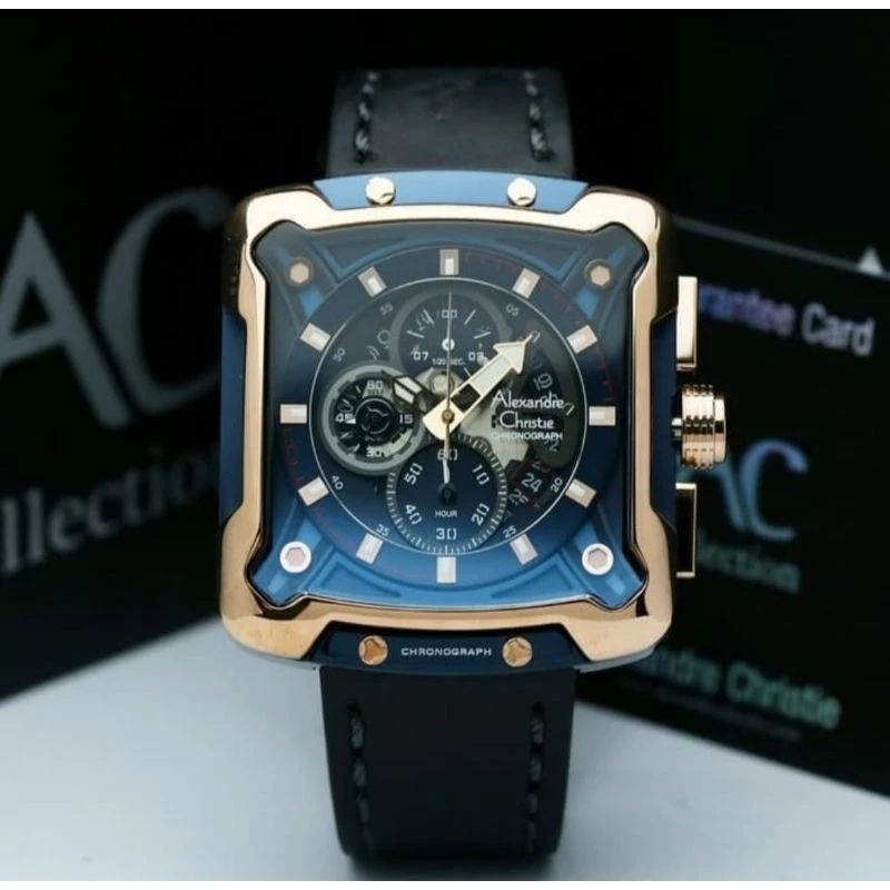 Unik ALEXANDRE ALEXANDER CHRISTIE CHRISTI KRIATI AC 3039MC AC3039 AC 3039 MC ROSEGOLD BLUE BLACK  Mu