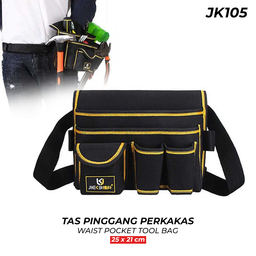 JIEKE Tas Pinggang Perkakas Serbaguna Waist Pocket Tool Bag/Tas Perkakas/Tool Box