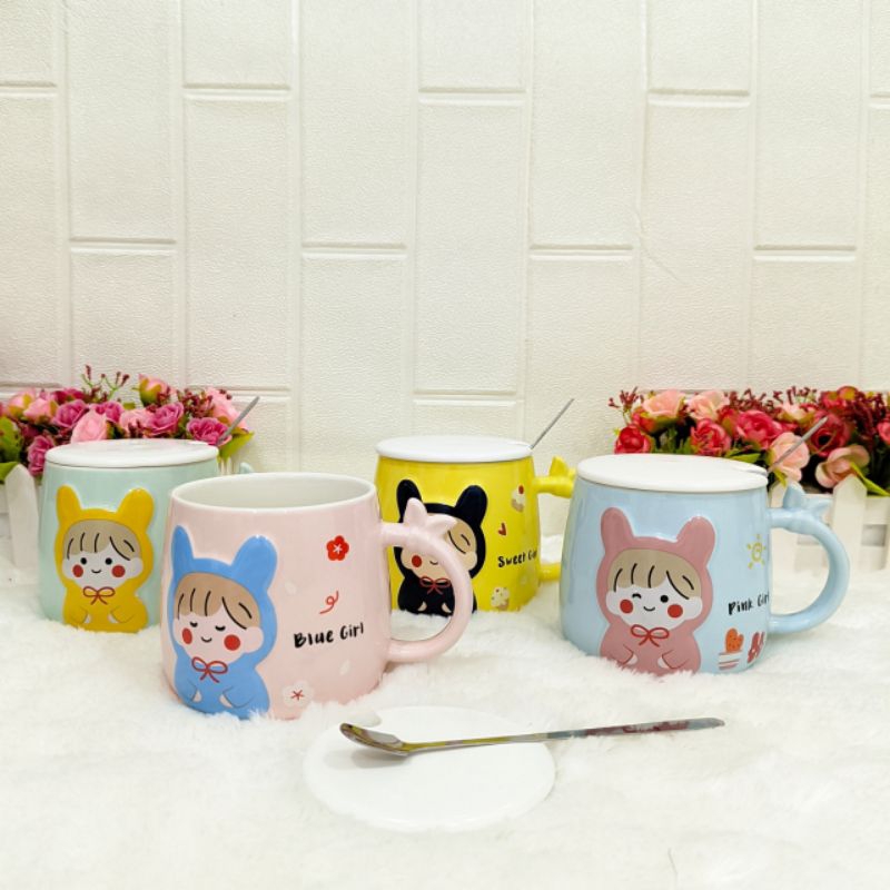 Mug/Gelas keramik Cute Girl