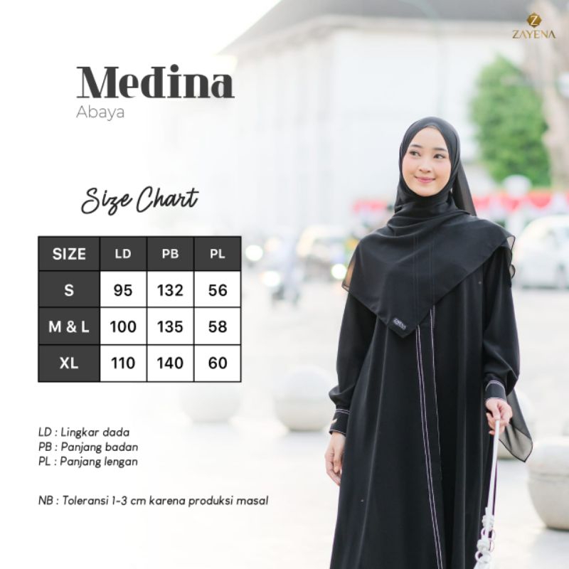MEDINA ABAYA by ZAYENA INDONESIA/ABAYA/GAMIS DEWASA/ABAYA UMROH/OUTFIT DAILY