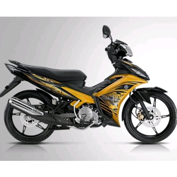 stripping sticker lis motor standar yamaha jupiter mx 135 tahun 2011 gold