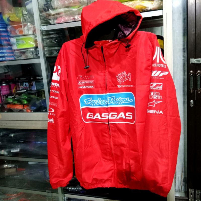 JAKET SWEATER PARASUT MOTOR CROSS KTM RACING MX TRAIL