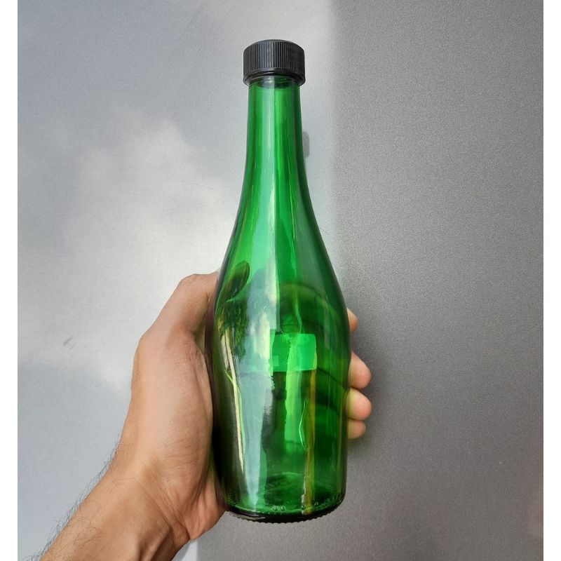380ml BOTOL KACA HIJAU, BOTOL KACA 380ml, botol saus, botol kecap dll