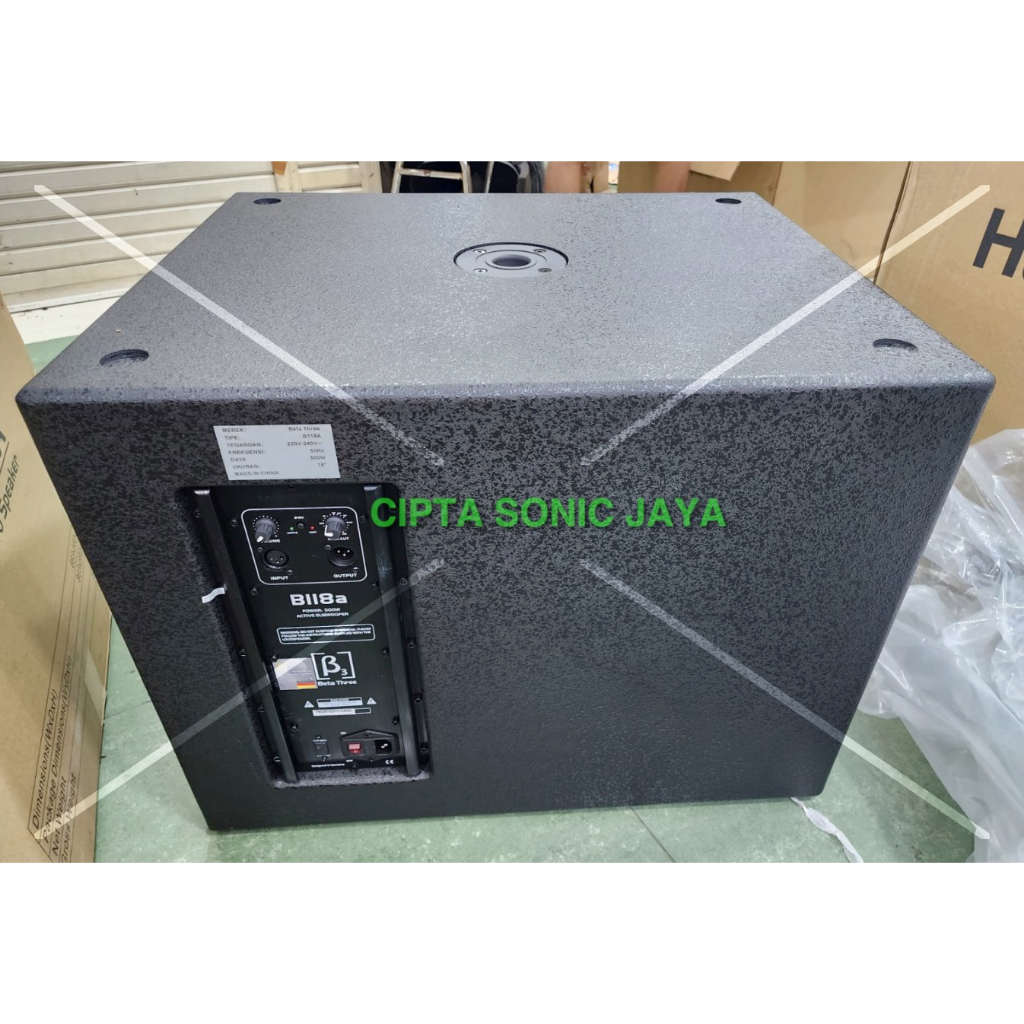 (JUAL 2 BUAH) Speaker Beta 3 Sigma B118a / 118a / 118 a B3 Beta3 Subwoofer 18” Aktif