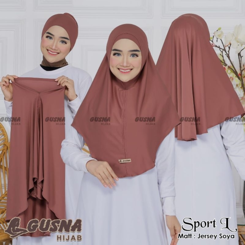 Jilbab Bergo Malay Jersey+inner | Bergo Malay Jersey Premium