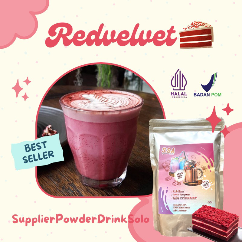 

Powder Drink RedVelvet 250 Gr / bubuk minuman rasa Redvelvet