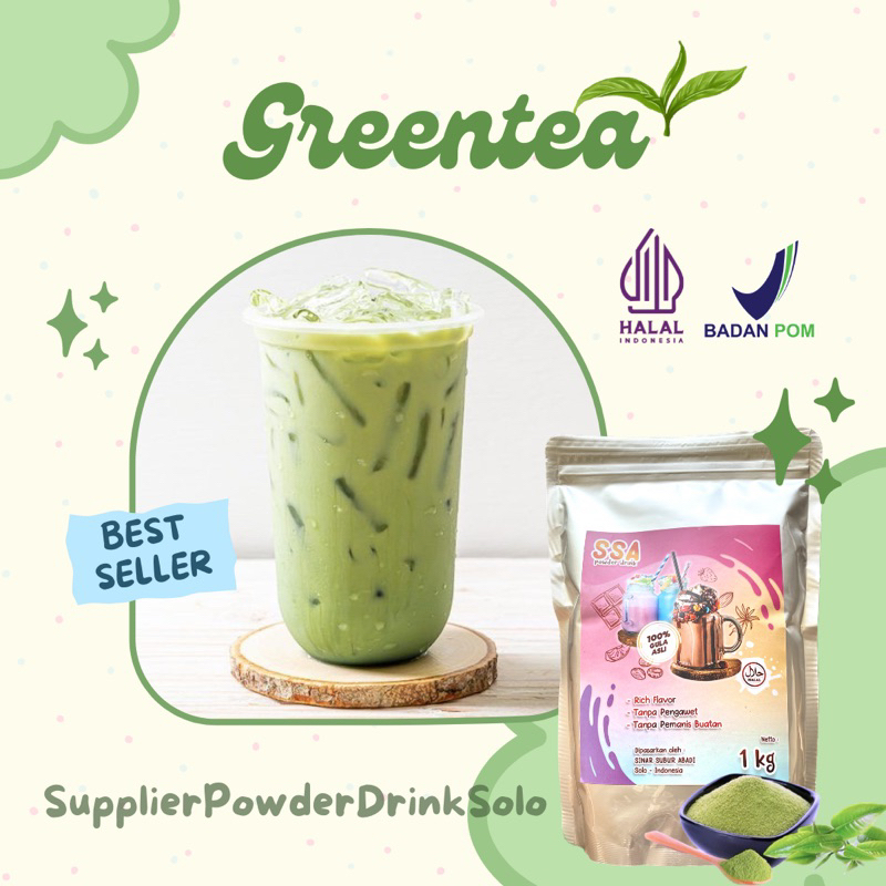 

Powder Drink Green Tea 250 Gr / Bubuk minuman greentea