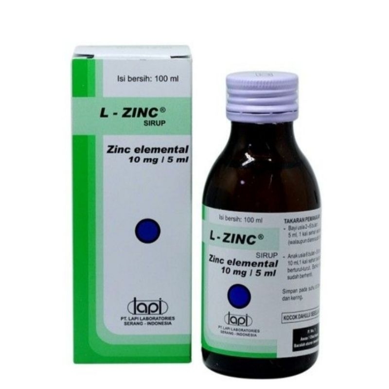 L-ZINC SYRUP 100 ML - Obat Diare Bayi Dan Anak