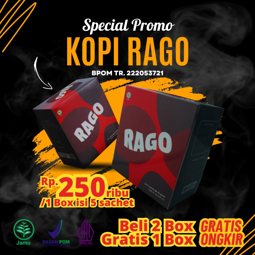 

Kopi stamina pria Herbal RAGO, Kopi Stamina Pria BPOM