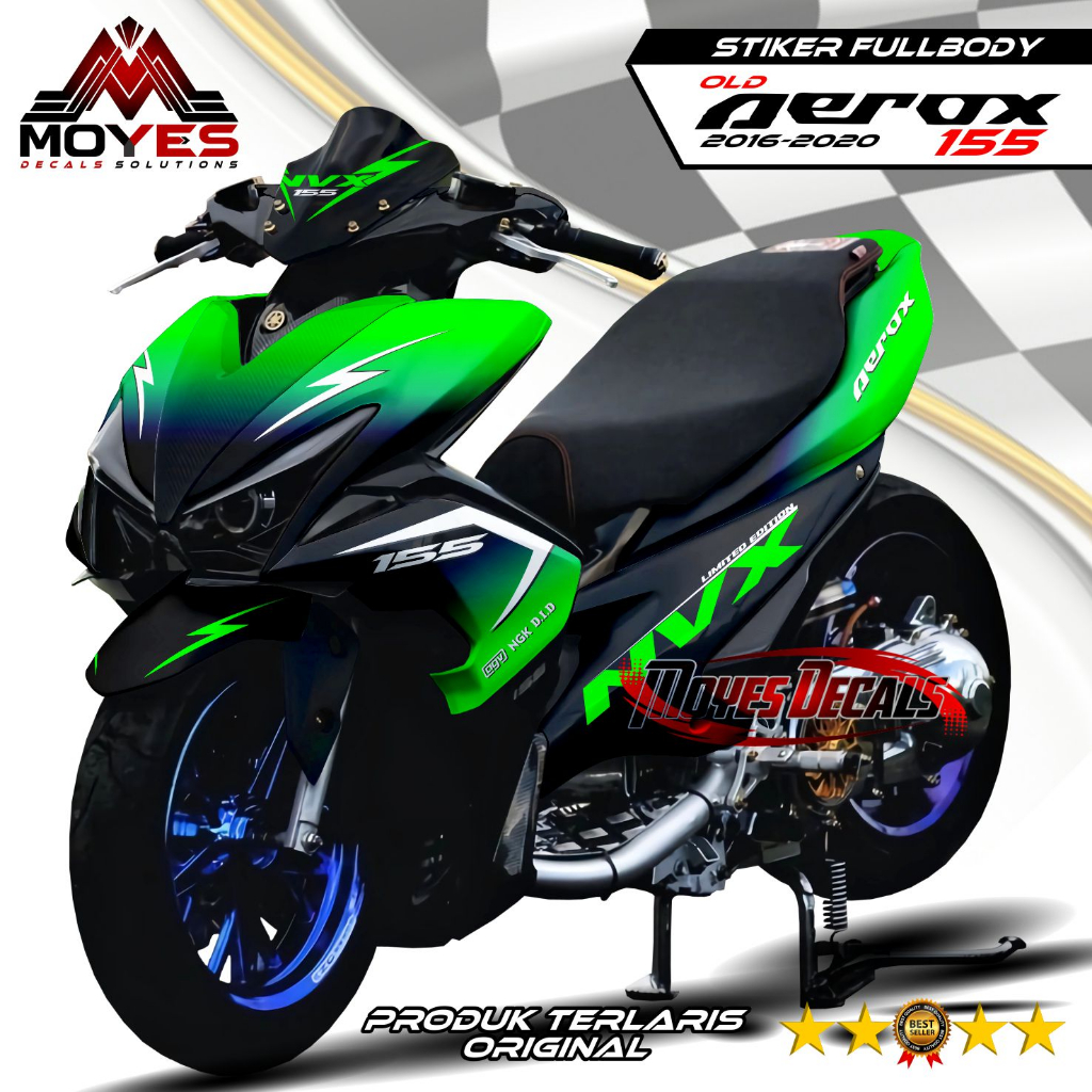 Decal Aerox 155 Old Full Body - Stiker Motor Aerox 155 Old Full Body - Decal Hologram Aerox 155 Old 