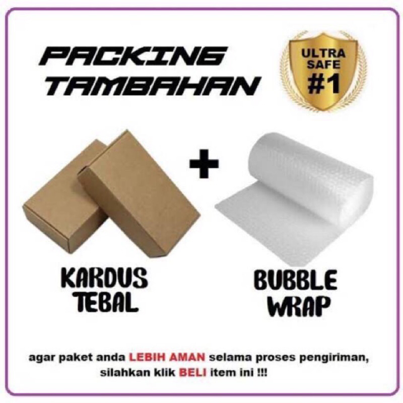 

Packing Dus Bubble Wrap Tambahan Safety Packing