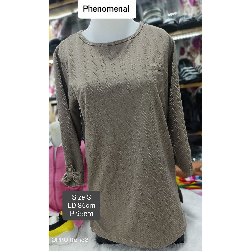 Phenomenal size S kaos wanita remaja perempuan lengan panjang branded brand matahari Tshirt polos le