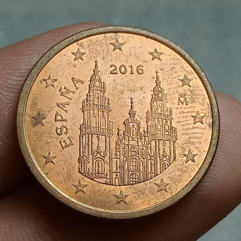 Sp563 - Coin Euro 5 Cent Espana Lustre