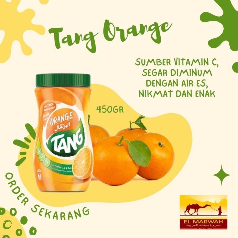 

Ready Minuman Serbuk Bubuk Instan Rasa Jeruk Tang Orang Asli Arab 450 gram