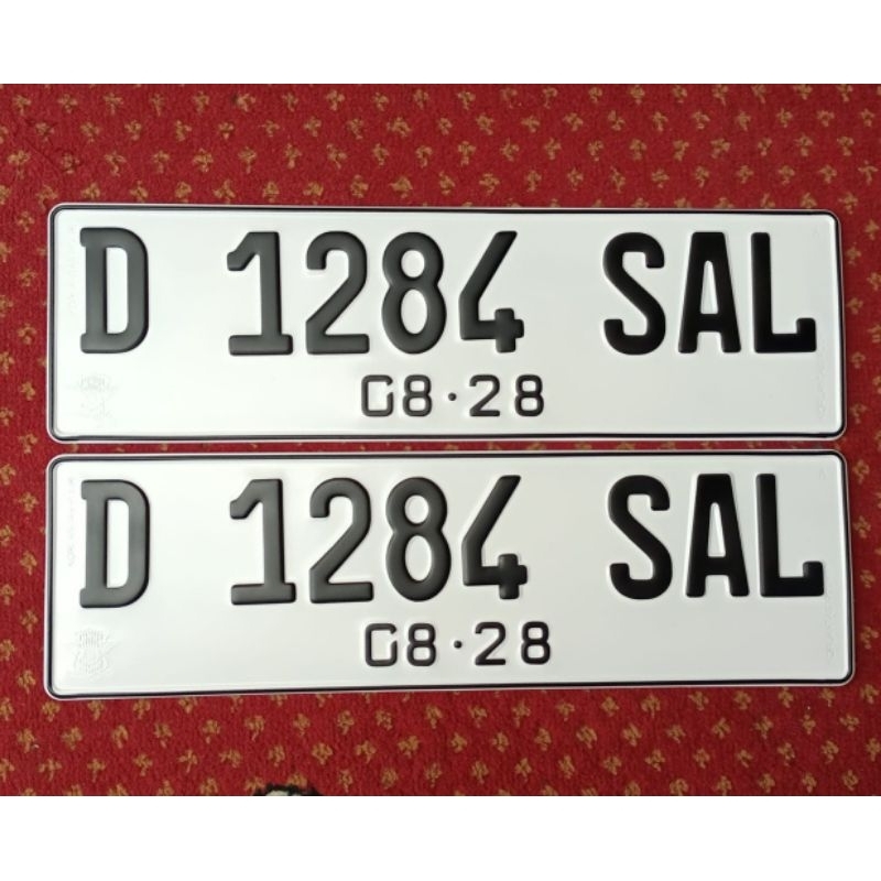 plat nomor mobil putih font terbaru samsat