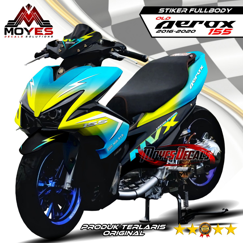 Decal Aerox 155 Old Full Body - Stiker Motor Aerox 155 Old Full Body - Decal Hologram Aerox 155 Old 