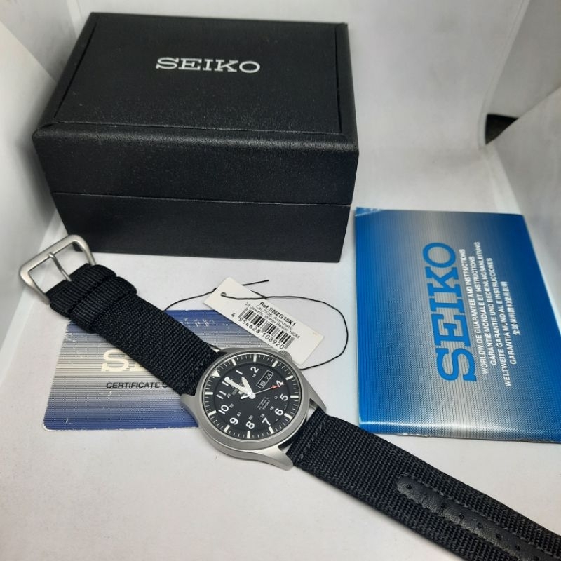 Seiko Military Sports SNZG15K1 Black Spt SNK809 SNK809K2 SNZG15 SNZG07