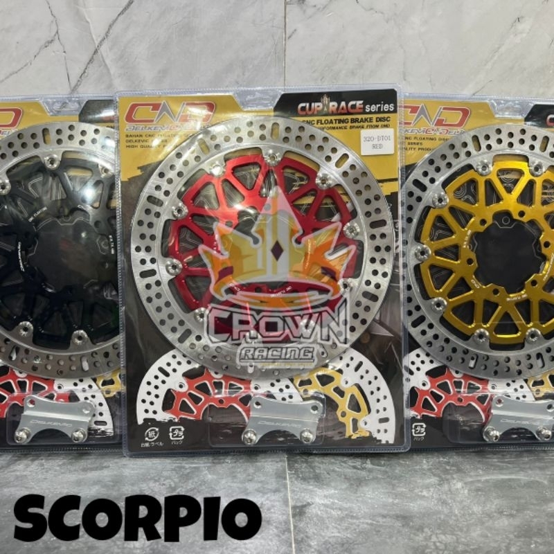 Piringan Cakram Discbrake Delkevic Floating 320mm Yamaha Scorpio