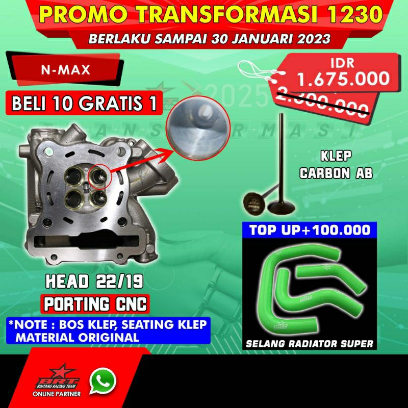 Head BRT Nmax / Aerox / New Nmax