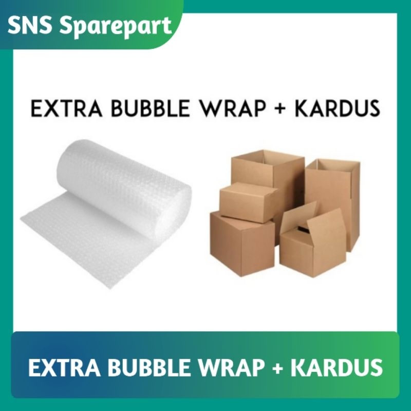 

EXTRA BUBBLE WRAP + KARDUS PEKING UNTUK PAKET LEBIH AMAN