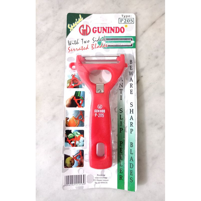 pisau kupas sayur kulit buah kentang wortel gunindo P-205