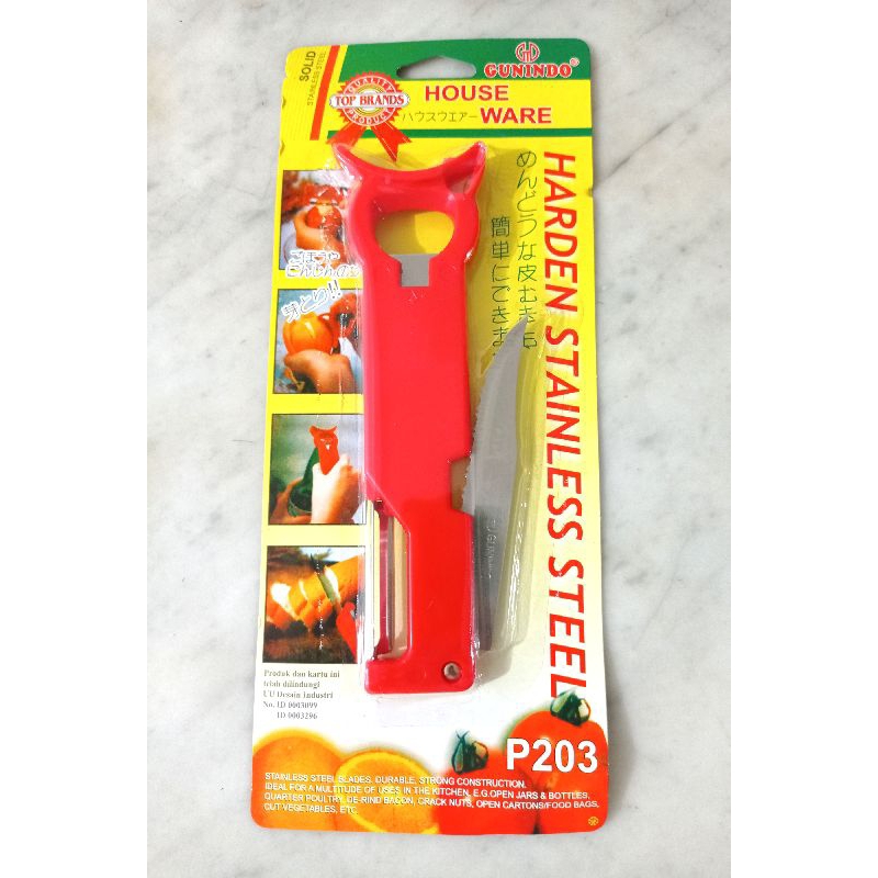 pisau kupas buah sayur serbaguna / gunindo peeler P-203