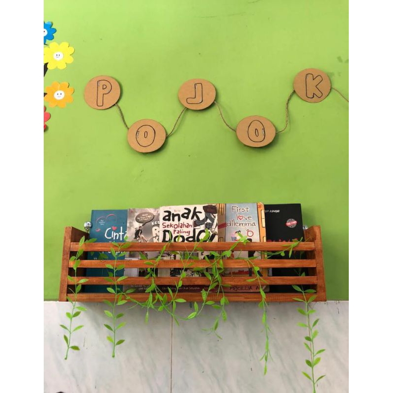 penyimpanan gantung minimalis , Rak buku , rak buku dinding , rak gantung serbaguna