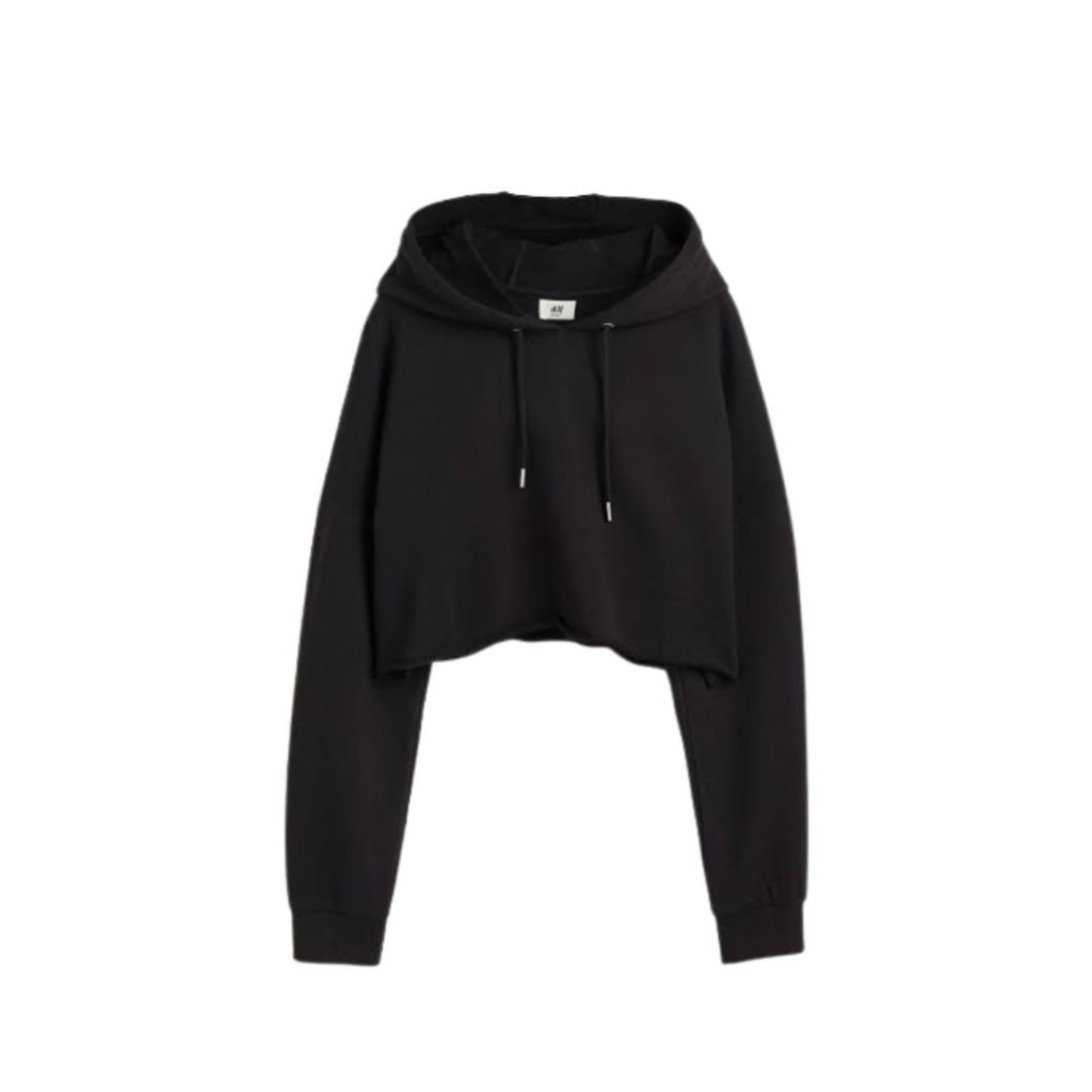 Premium Hoodie Hm Basic Crop Hoodie Crop Top Sweater Hoodie Crop Wanita