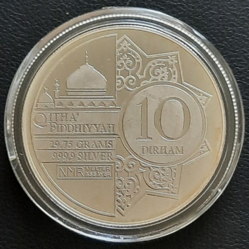 Perak Silver 10 Dirham Nadir Metal Turki / Koin 10 Dirham