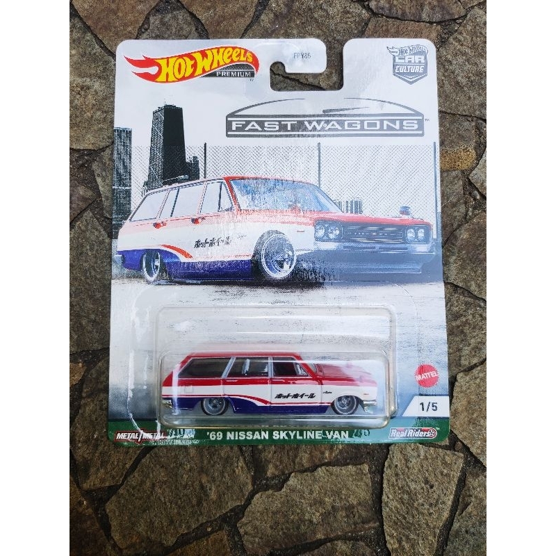 Hot Wheels 69 Nissan Skyline Van Fast Wagons