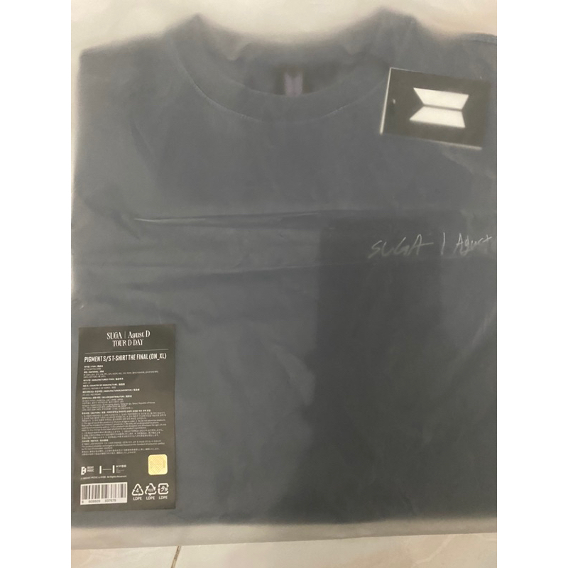 READY STOCK SIZE XL - PIGMENT S/S TSHIRT (DARK NAVY) - OFFICIAL MERCH SUGA | AGUST D D-DAY TOUR IN F