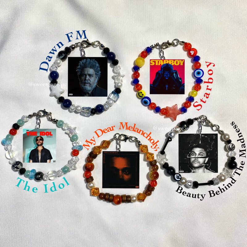 The Weeknd Album Bracelet | Beaded Bracelet | Gelang Manik Album The Weeknd