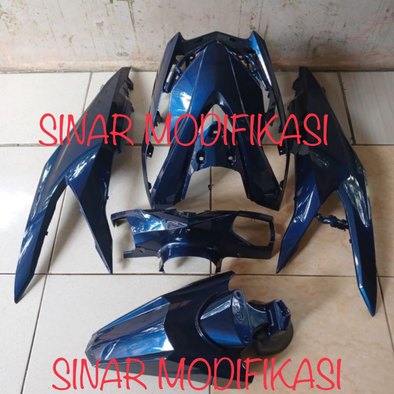Cover Full body halus Honda Beat Deluxe 2020 - 2023 Moonlight blue